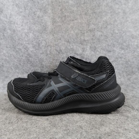 Asics Shoes Kids 13 Athletic Trainers Contend 7 Running Sneakers Black Easy On - Picture 5 of 12